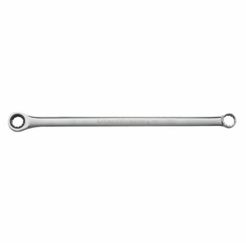 GEARWRENCH® 85919 XL Series Double Slim Box End Wrench, 19 mm Wrench, 12 Points, 0 deg Offset, 396 mm OAL, Alloy Steel, Polished Chrome